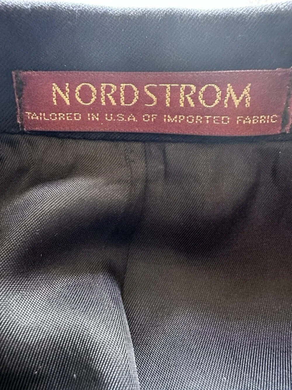 Nordstrom Vitale Barberis Canonico Super 110s Black Blazer Mens 46L